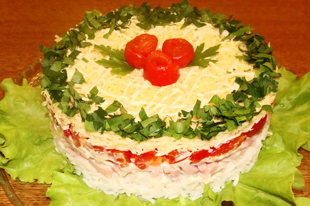 Фото к рецепту: Праздничный салат "крутой перец"