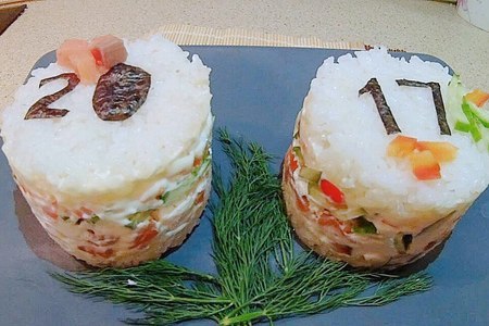 Салат- суши на праздничный стол