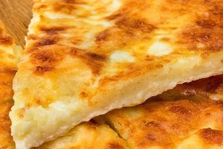Ленивые хачапури с сыром, на сковороде