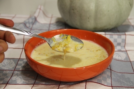 Фото к рецепту: Kirbissuppe - молочный тыквенный суп 