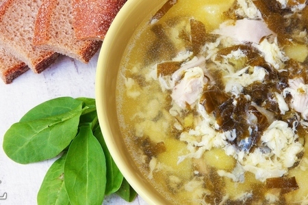 Щавелевый суп. суп из щавеля 