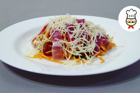 Фото к рецепту: Полезный и вкусный салат из тыквы