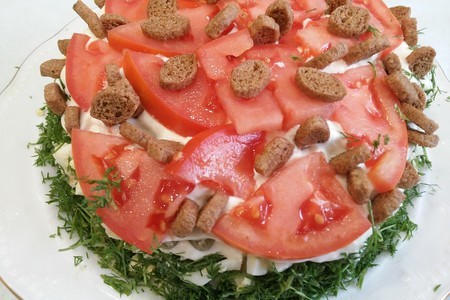 Фото к рецепту: Салат "за 20 минут до нового года ".обожаем этот салат готовим на все праздники.salad with potatoes