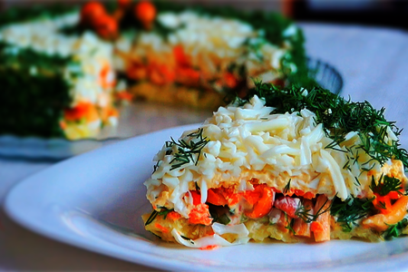 Фото к рецепту:  салат с грибами