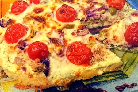Фото к рецепту: Пицца без теста "океан вкуса"