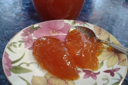 Фото к рецепту: Яблочное повидло (джем) с абрикосами и апельсином