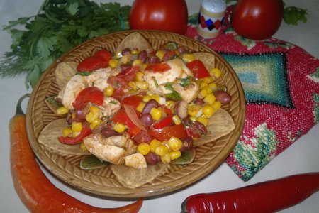 Фото к рецепту: Курица по-мексикански #мексика