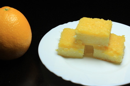 Апельсиново-творожный десерт
