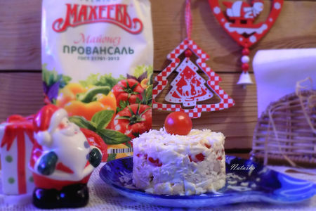 Фото к рецепту: Салат "за четверть часа до нового года" #махеевъ_чудеса_за_полчаса