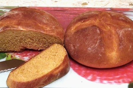 Фото к рецепту: Ароматный тыквенный хлеб
