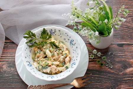 Фото к рецепту: Салат с тунцом для любимого