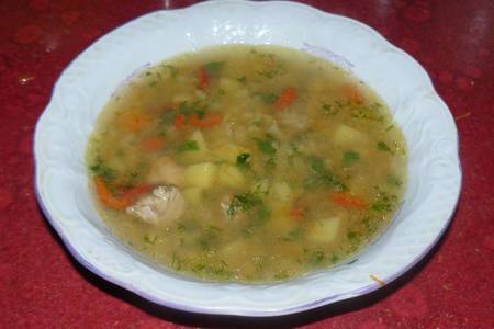 Фото к рецепту: Суп с чечевицей и мясом