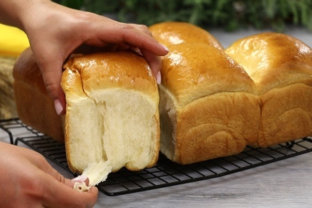 Фото к рецепту: Японский молочный хлеб "хоккайдо"