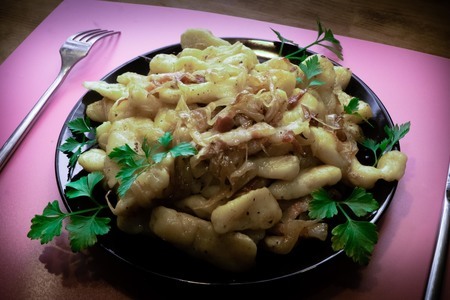 Фото к рецепту: Картофельные ньокки с панчеттой