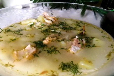 Фото к рецепту: Суп из красной рыбы