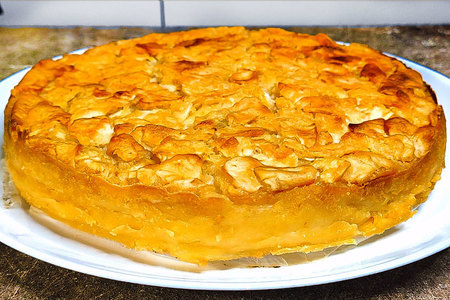 Фото к рецепту: Яблочный пирог на кефире