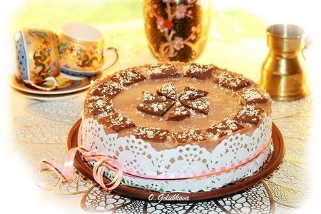 Фото к рецепту: Муссовый торт "кофе с шоколадом"