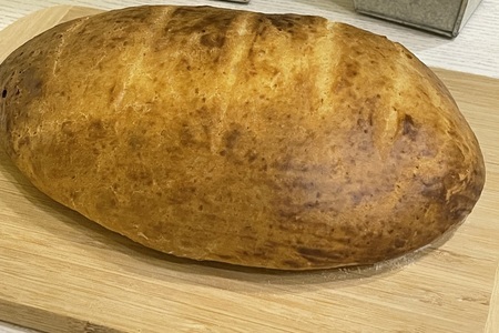 Фото к рецепту: Бездрожжевой хлеб, рецепт хлеба на кефире