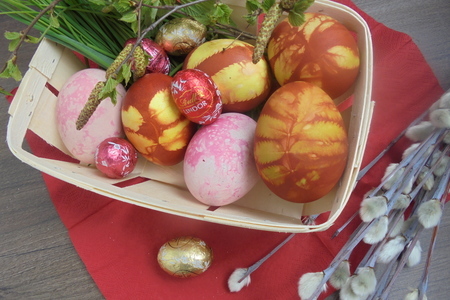 Фото к рецепту: Пасхальные яйца "весенние" #пасха2021
