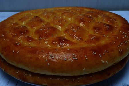 Фото к рецепту: Турецкий хлеб «рамазан пиде»