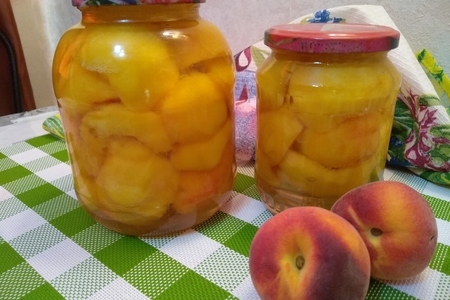 Фото к рецепту: Персики в сиропе на зиму