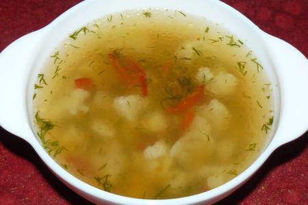 Фото к рецепту: Суп с цветной капустой