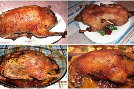 Фото к рецепту: 4 рецепта утки в духовке на новый год