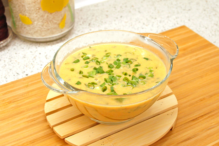 Фото к рецепту: Суп из овощей, с плавленым сыром