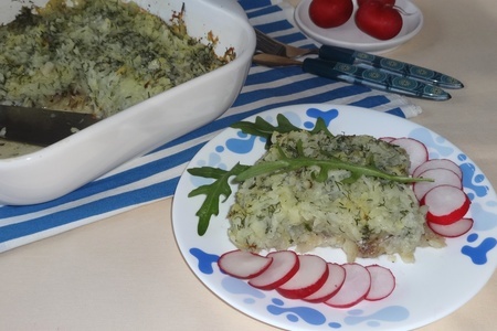 Фото к рецепту: Минтай, запеченный с картофелем #постныйстол