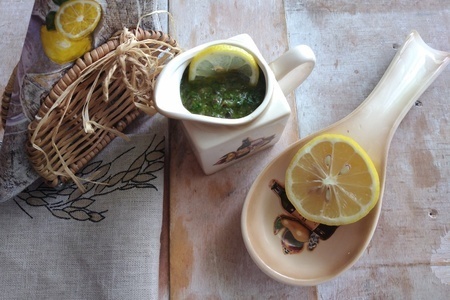 Фото к рецепту: Соус из салатных листьев #постныйстол