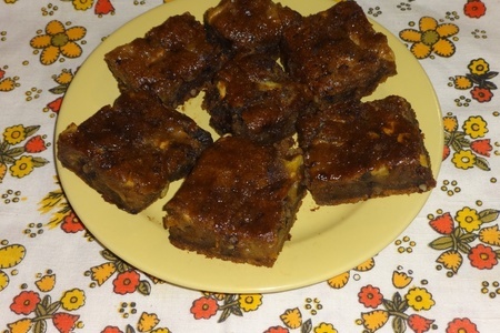 Фото к рецепту: Ржаной пирог с тыквой и яблоками#постныйстол