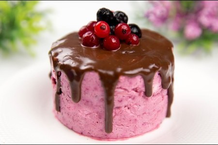 Творожный десерт с ягодами без выпечки, десерт из творога