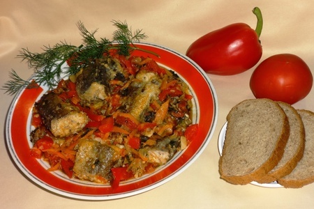 Фото к рецепту: Рыба с овощами #постныйстол