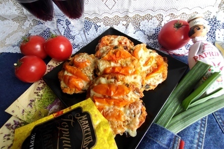 Фото к рецепту: Котлеты из лосося с горчицей "махеевъ" #махеевъ