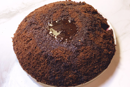 Фото к рецепту: Шоколадный кекс в микровоновке
