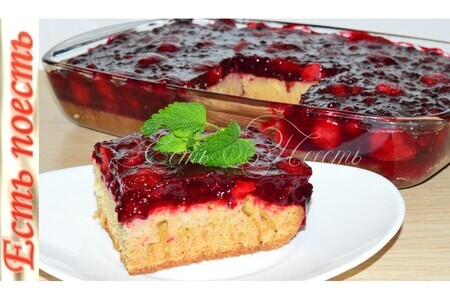 Фото к рецепту: Летний пирог - ягодный взрыв (без желатина)