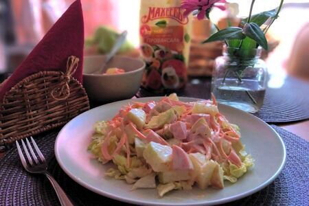 Фото к рецепту: Салат с дыней #махеевъ