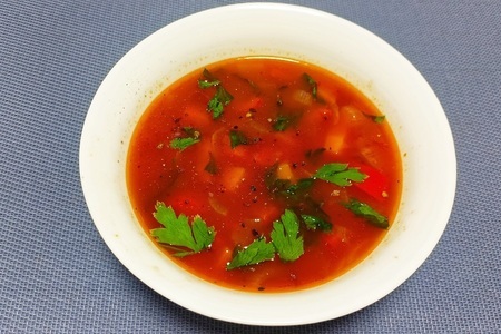Фото к рецепту: Фасолада — рецепт греческого постного супа в мультиварке