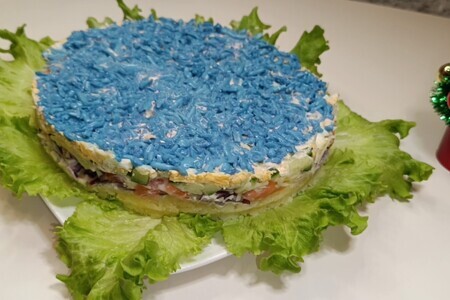 Фото к рецепту: Салат "голубая лагуна" 