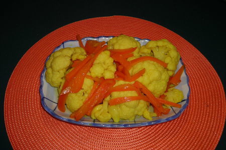 Фото к рецепту: Закуска из цветной капусты.