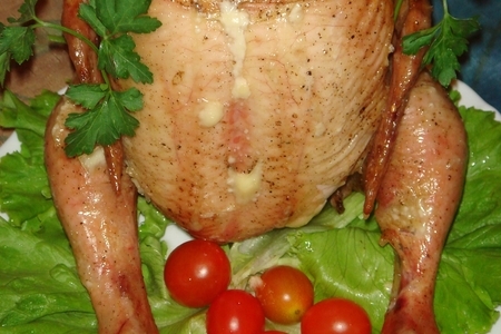 Фото к рецепту: Курица на банке (вариация)