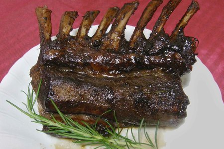 Фото к рецепту: Бараньи  ребрышки  с мясом
