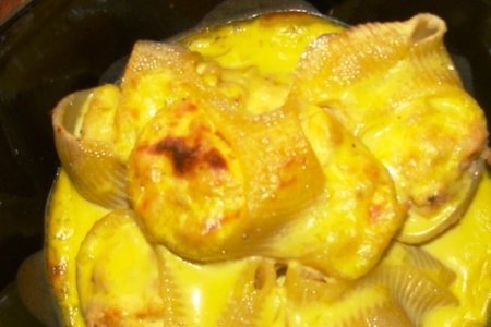 Фото к рецепту: Паста "galets" под сырным соусом