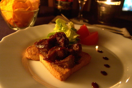 Фото к рецепту: Жаренная печень // foie gras