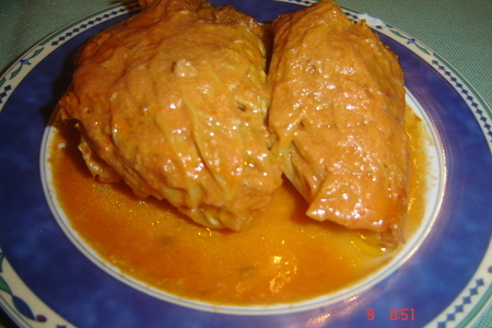 Фото к рецепту: Голубцы из савойской капусты