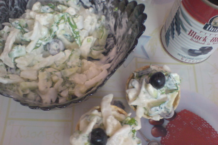 Фото к рецепту: Кальмаро-крабовый салатец