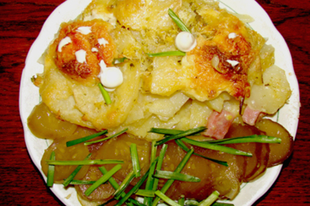 Фото к рецепту: Запеканка из картофеля с ветчиной