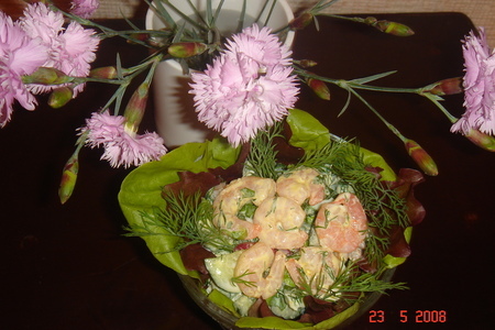 Фото к рецепту: Салатик "весна в душе и на столе"