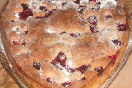 Фото к рецепту: Венский пирог с вишней