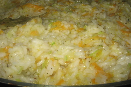 Фото к рецепту: Рис с кабачками.